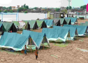 Tent, flood relief