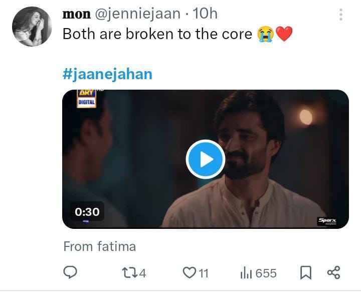 Fan Appreciate The Love Redefined By Shehraam In Jaan e Jahan