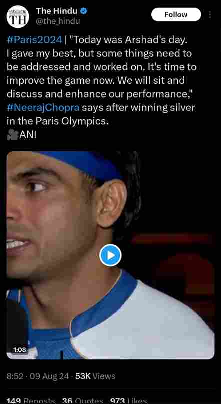 Neeraj Chopra & Arshad Nadeem Are Showing Us That Ind vs Paki Can Also Be India x Pakistan