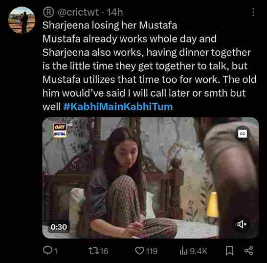Twitter Fans React To The Emotional Rollercoaster Between Sharjeena & Mustafa In Kabhi Main Kabhi Tum