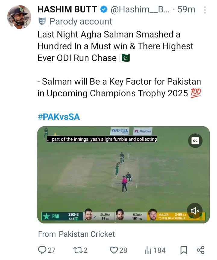 PAK vs SA: X/Twitter Reacts To Pakistan’s Record-Breaking Chase Against South Africa!