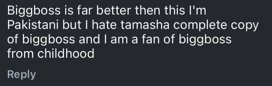 Tamasha vs Bigg Boss