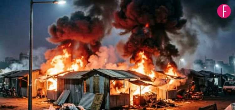 Massive Fire Devastates Islamabad’s H-9 Weekly Bazaar, Hundreds of Stalls Destroyed