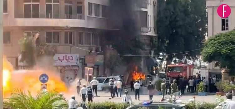 Explosions Rock Damascus During Historic Macron Visit, Leaving at Least 18 Injured